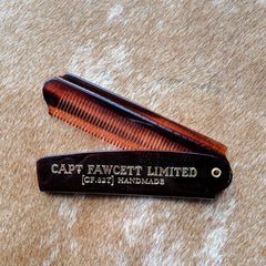 Captain Fawcett's Folding Pocket Beard Comb 193mm