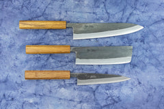 Fujimoto Kurouchi-Forged 3 Piece Knife Set