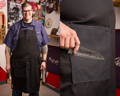 Knifewear Good-As Apron - Black Cotton Twill