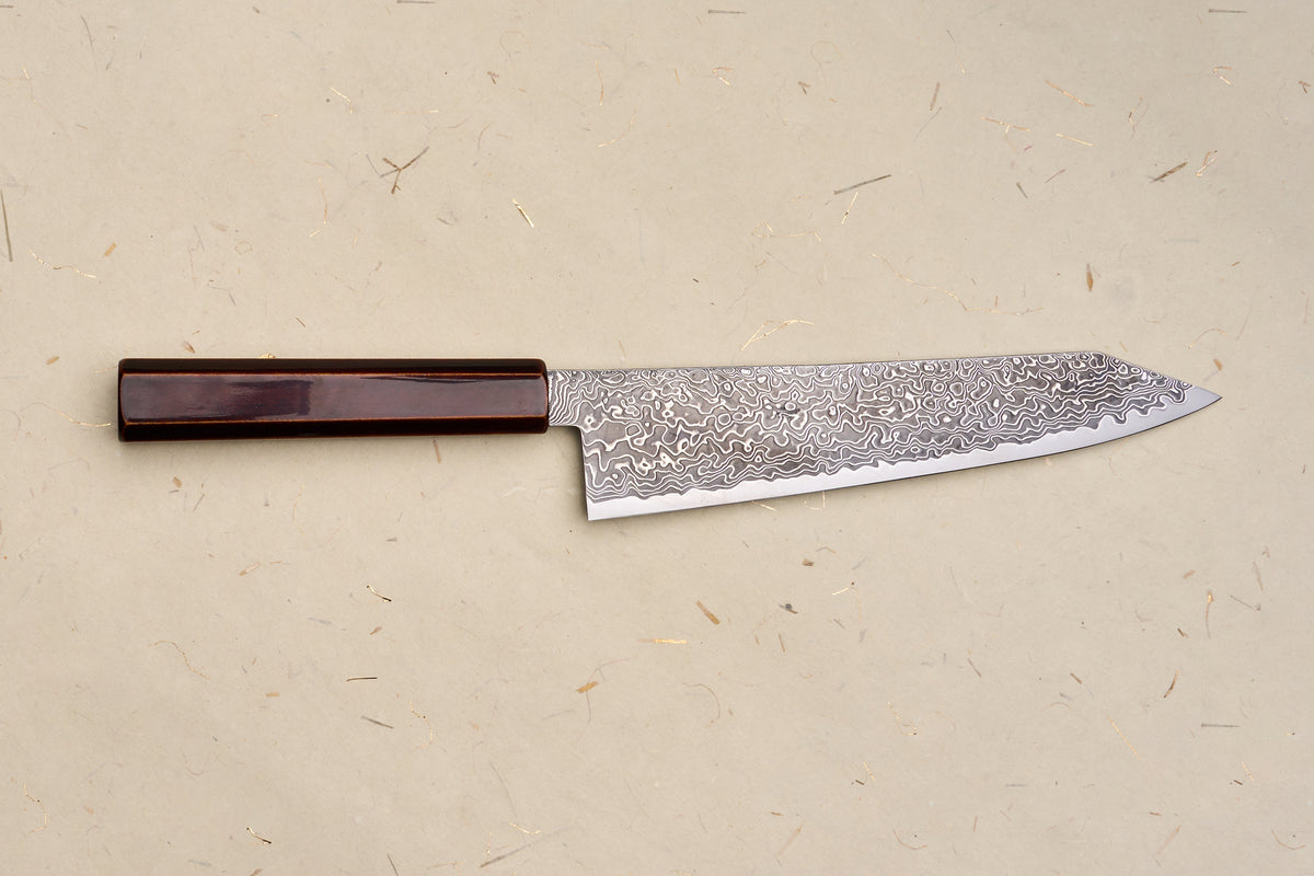 Custom Handle Hatsukokoro Ryuhyo SG2 Damascus Kiritsuke Gyuto 210mm