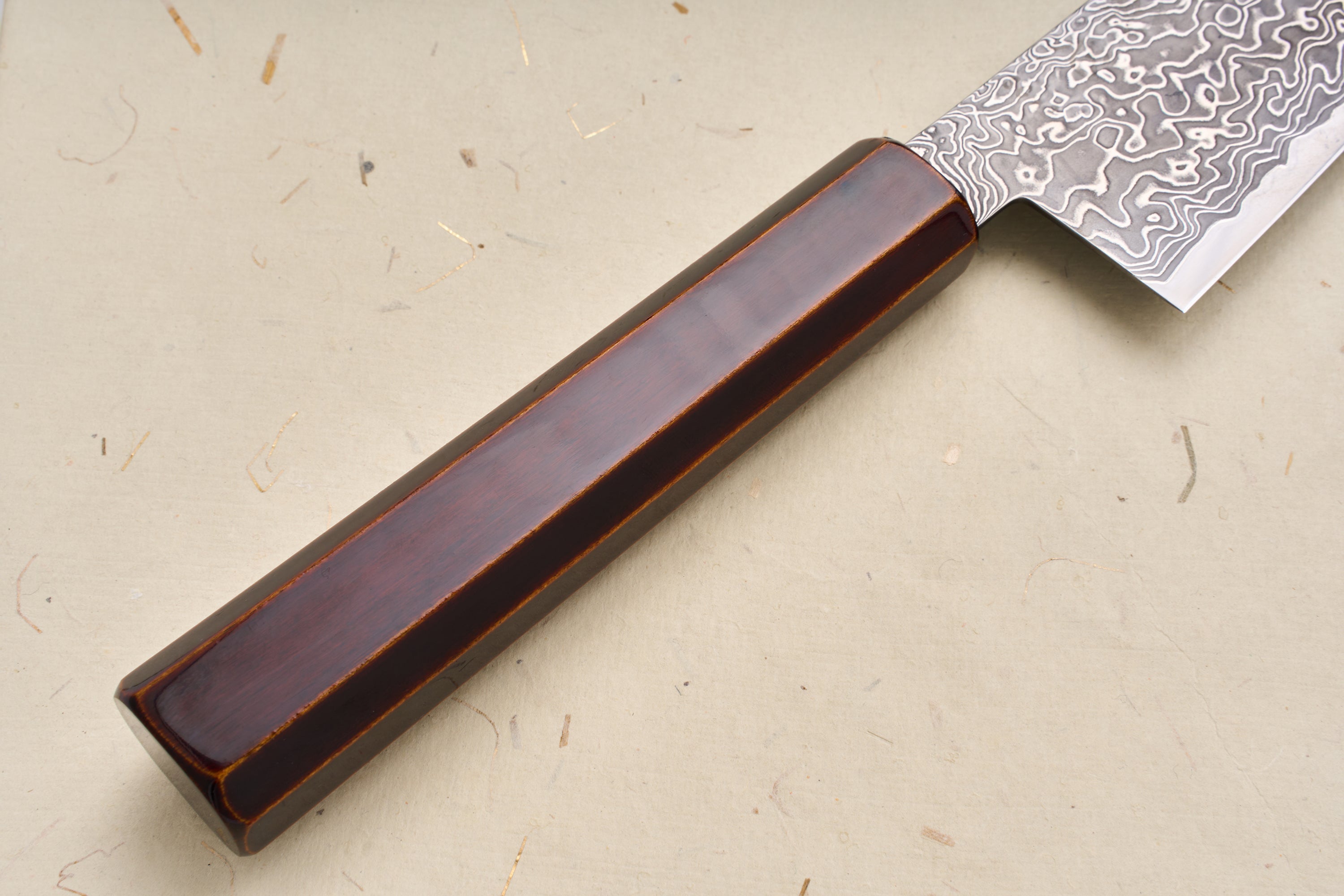 Custom Handle Hatsukokoro Ryuhyo SG2 Damascus Kiritsuke Gyuto 210mm