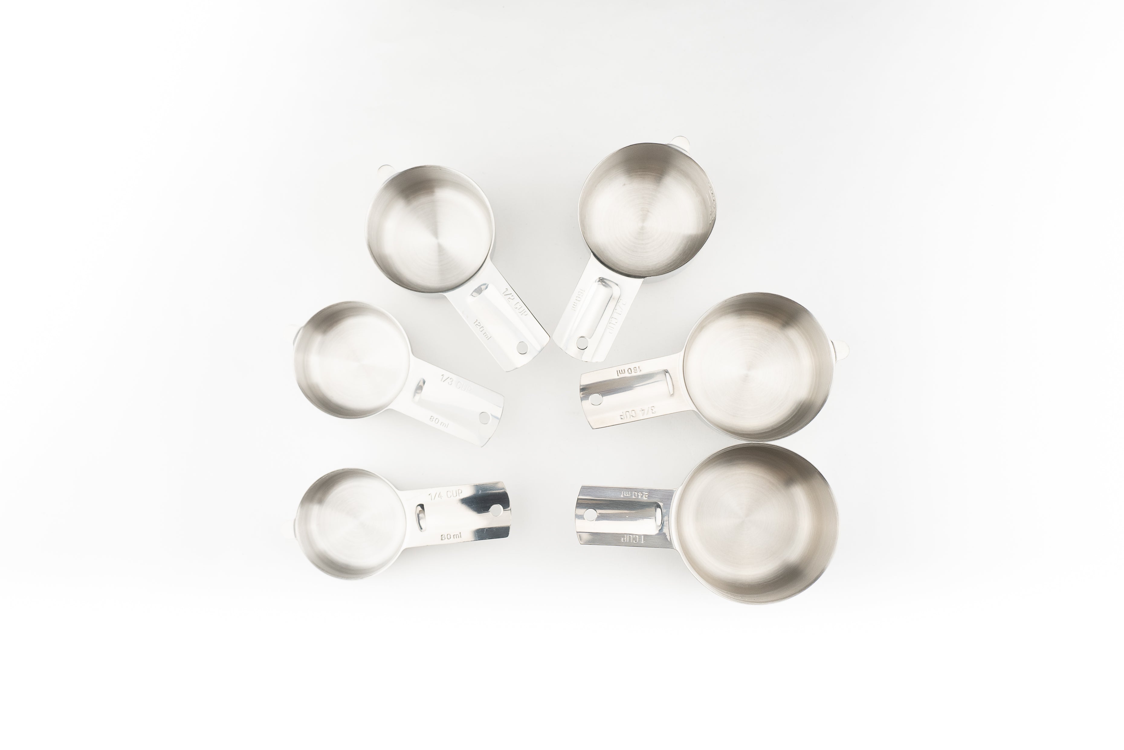 Knifewear Stainless Steel 6 piece Measuring Cups Set