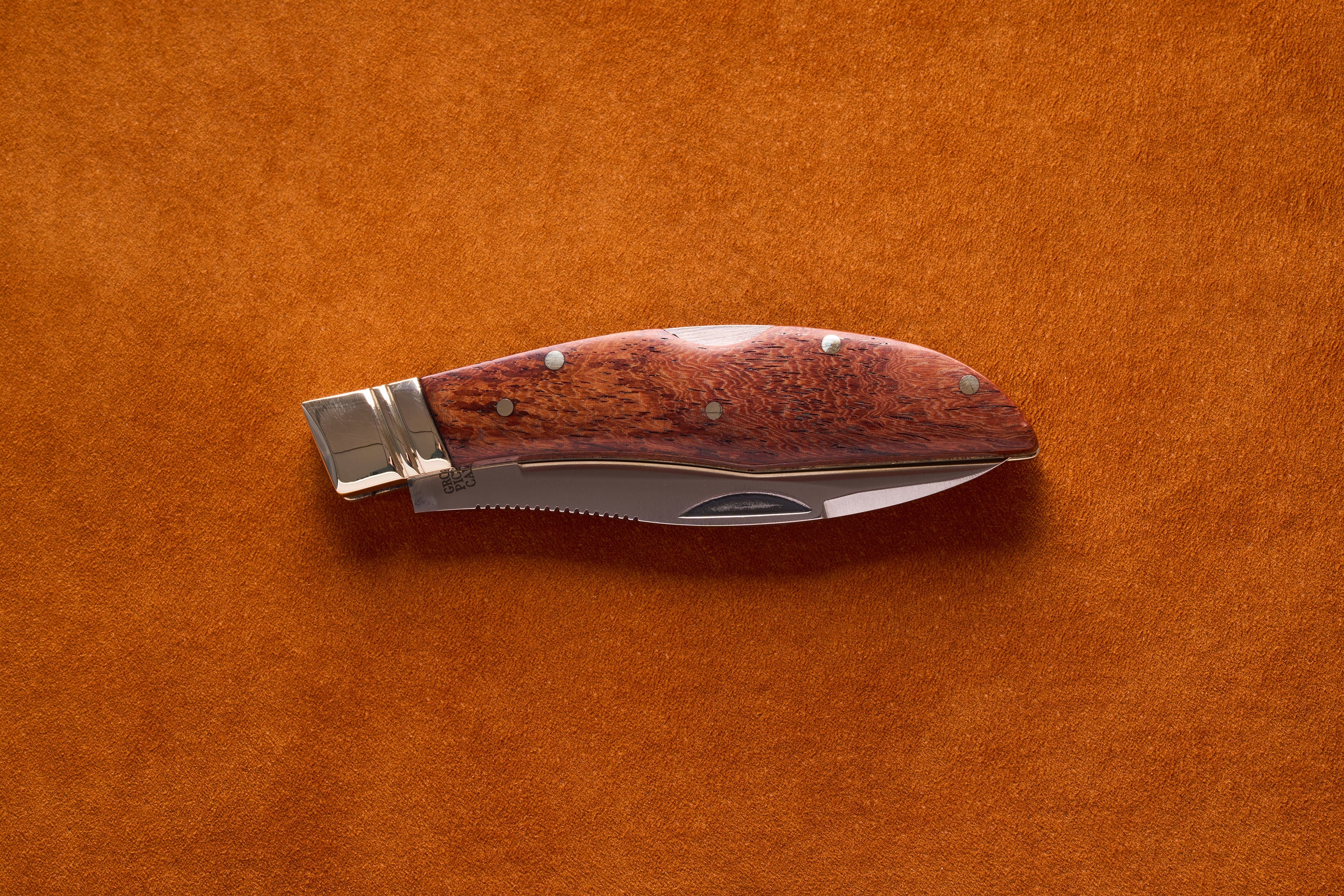 Grohmann Mini Russell Lockblade with Rosewood Handle, 4"