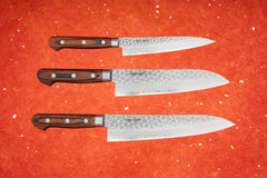 Haruyuki Goma 3 Piece Knife Set with Santoku