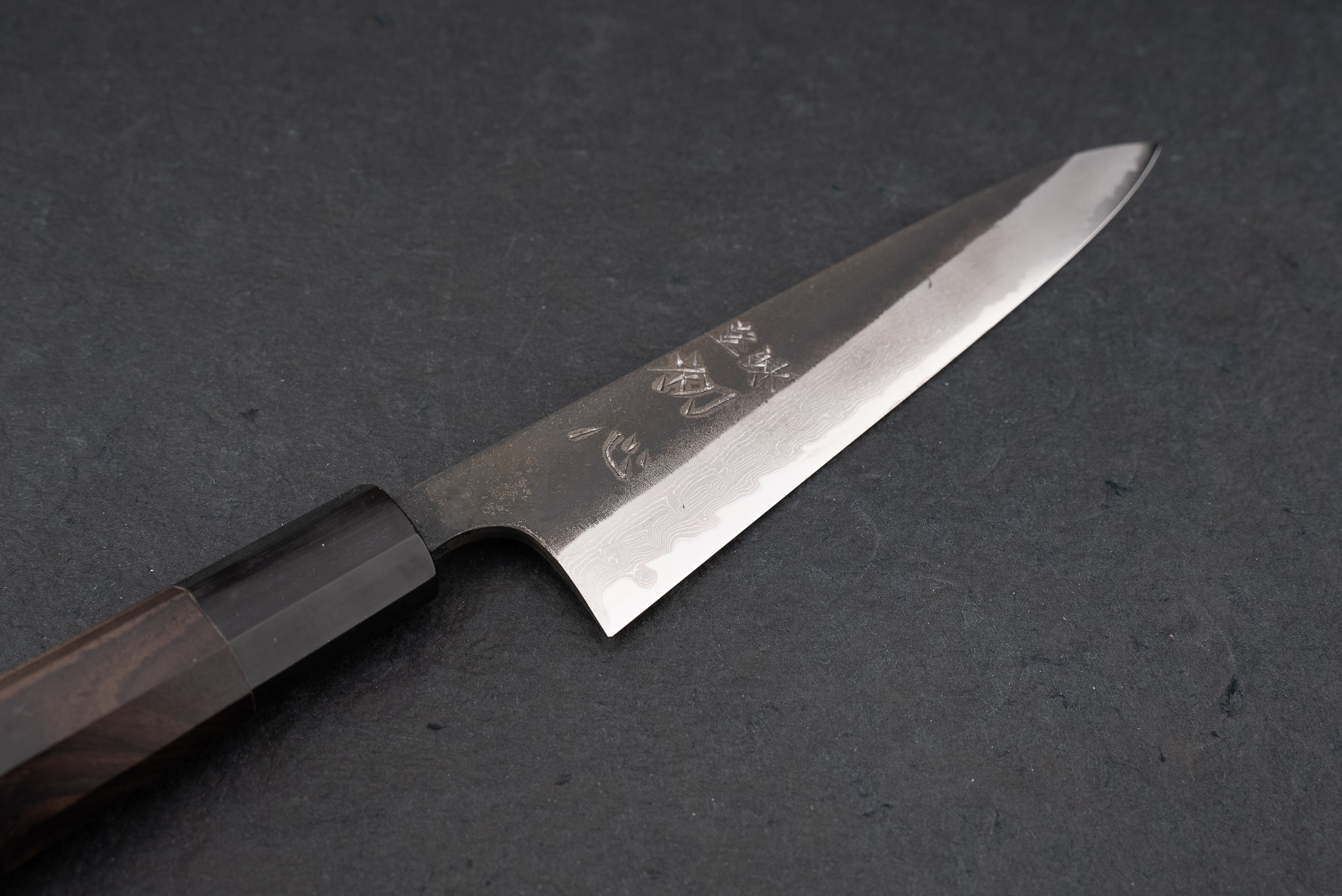 Hatsukokoro Shinkiro AS Kurouchi Damascus Petty 150mm