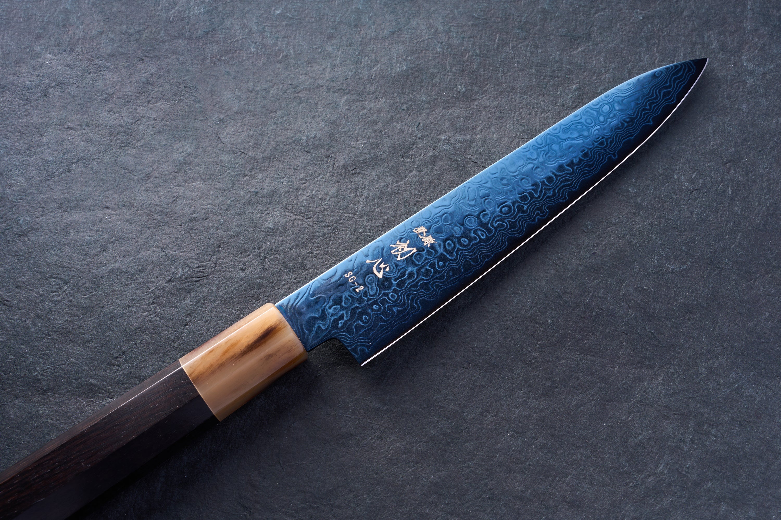 Hatsukokoro Ryuhyo SG2 Damascus BLUE Petty 150mm