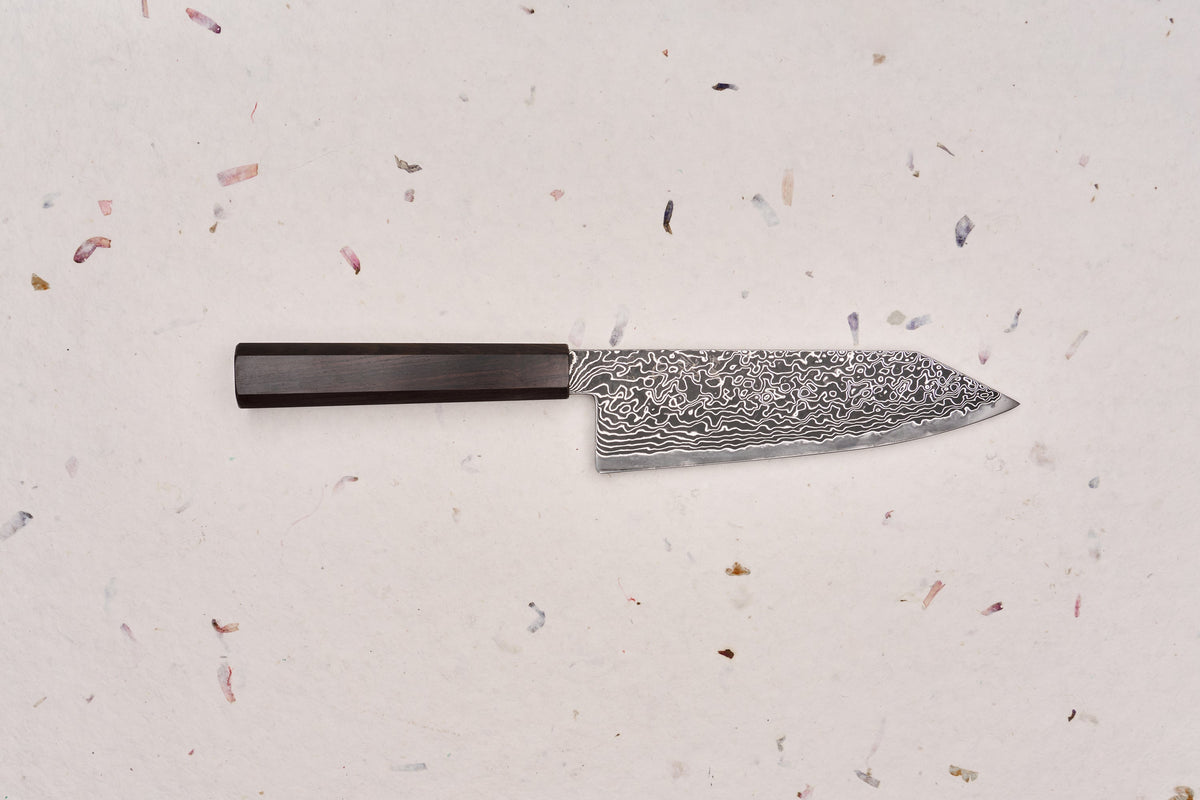 Hatsukokoro Ryuhyo SG2 Kurozome Damascus Bunka 180mm