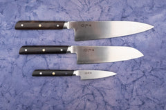 Hazaki Classic Black 3 Piece Knife Set