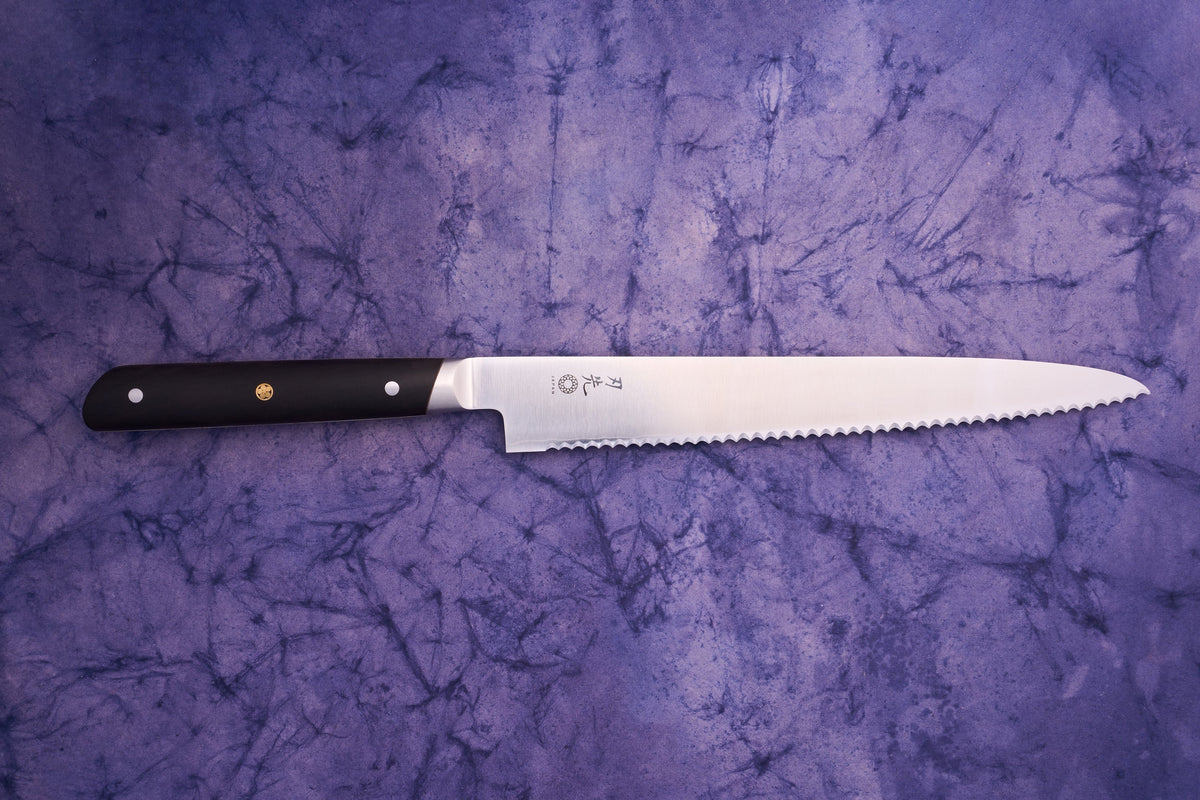 Hazaki Classic Black Bread Knife 240mm