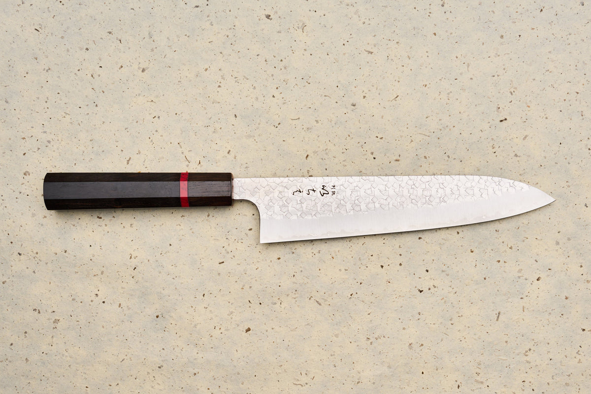 ICHIE x Shibata Knives SG2 Tsuchime Gyuto 210mm