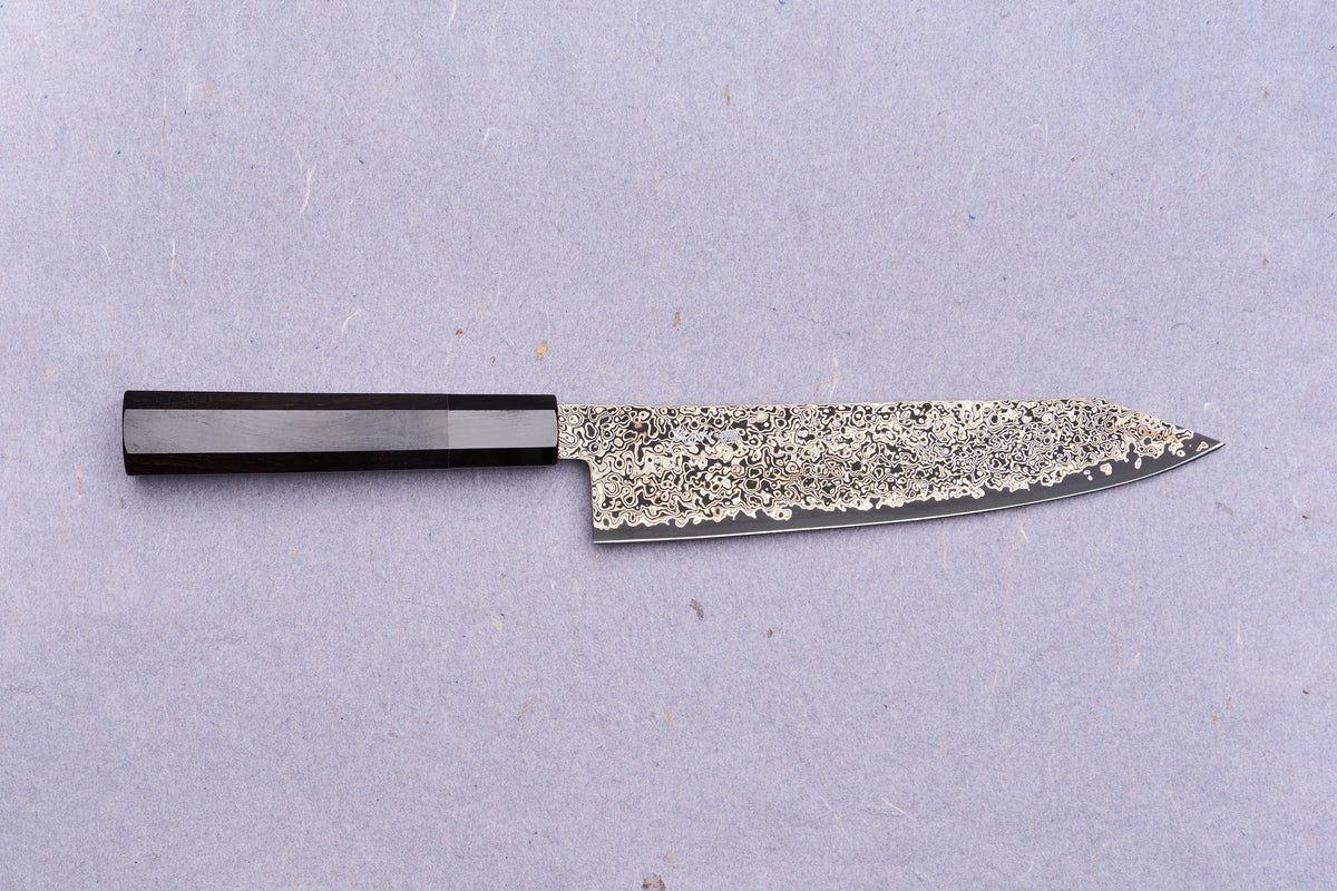 Kanjo SG2 Nickel Damascus Kiritsuke Gyuto 210mm