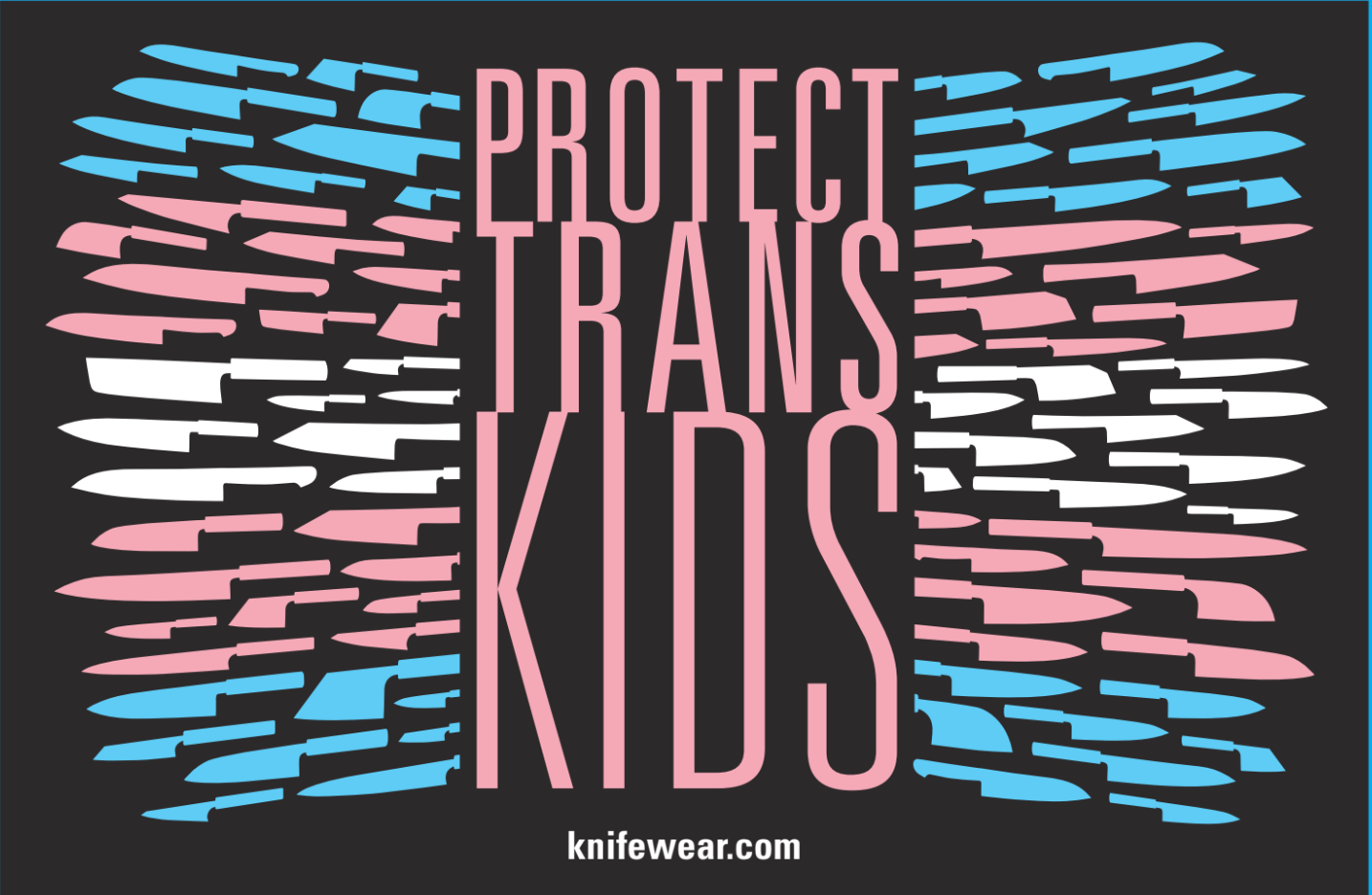 Knifewear Protect Trans Kids T-Shirt (Print on Demand)