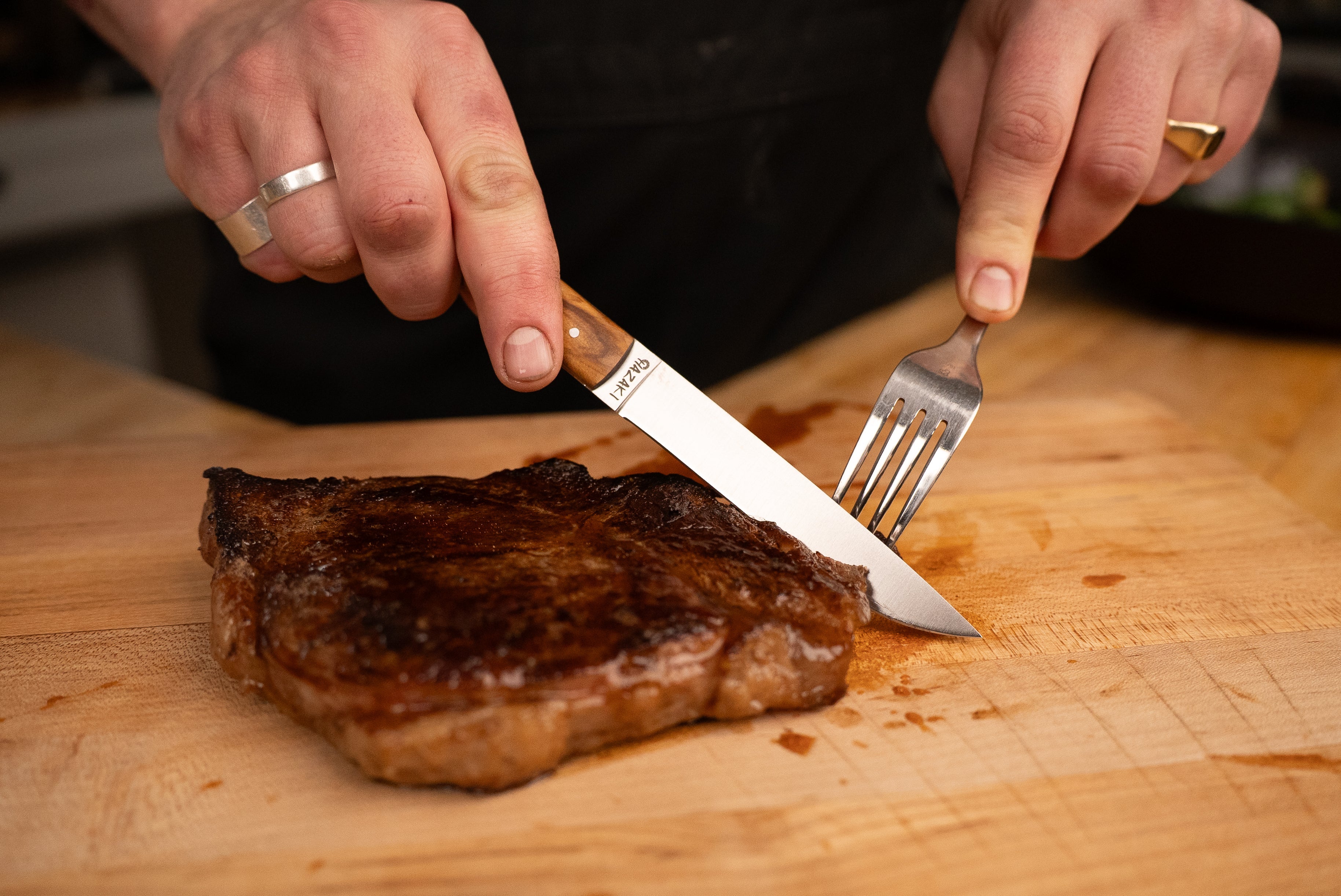 Hazaki 4 Piece Steak Knife Set