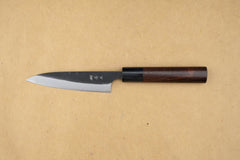 Anryu Hamono Shirogami Kurouchi Damascus Petty 130mm