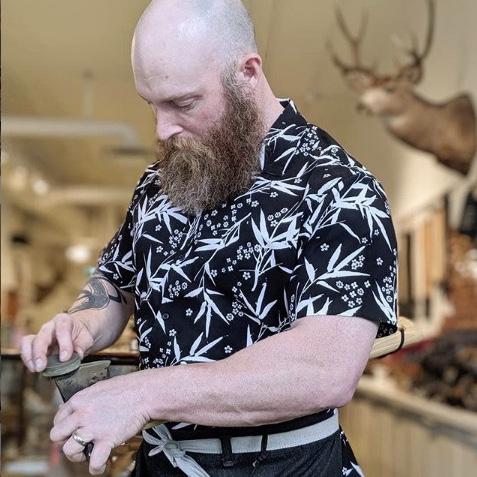 In-store Axe Sharpening & Rehandling