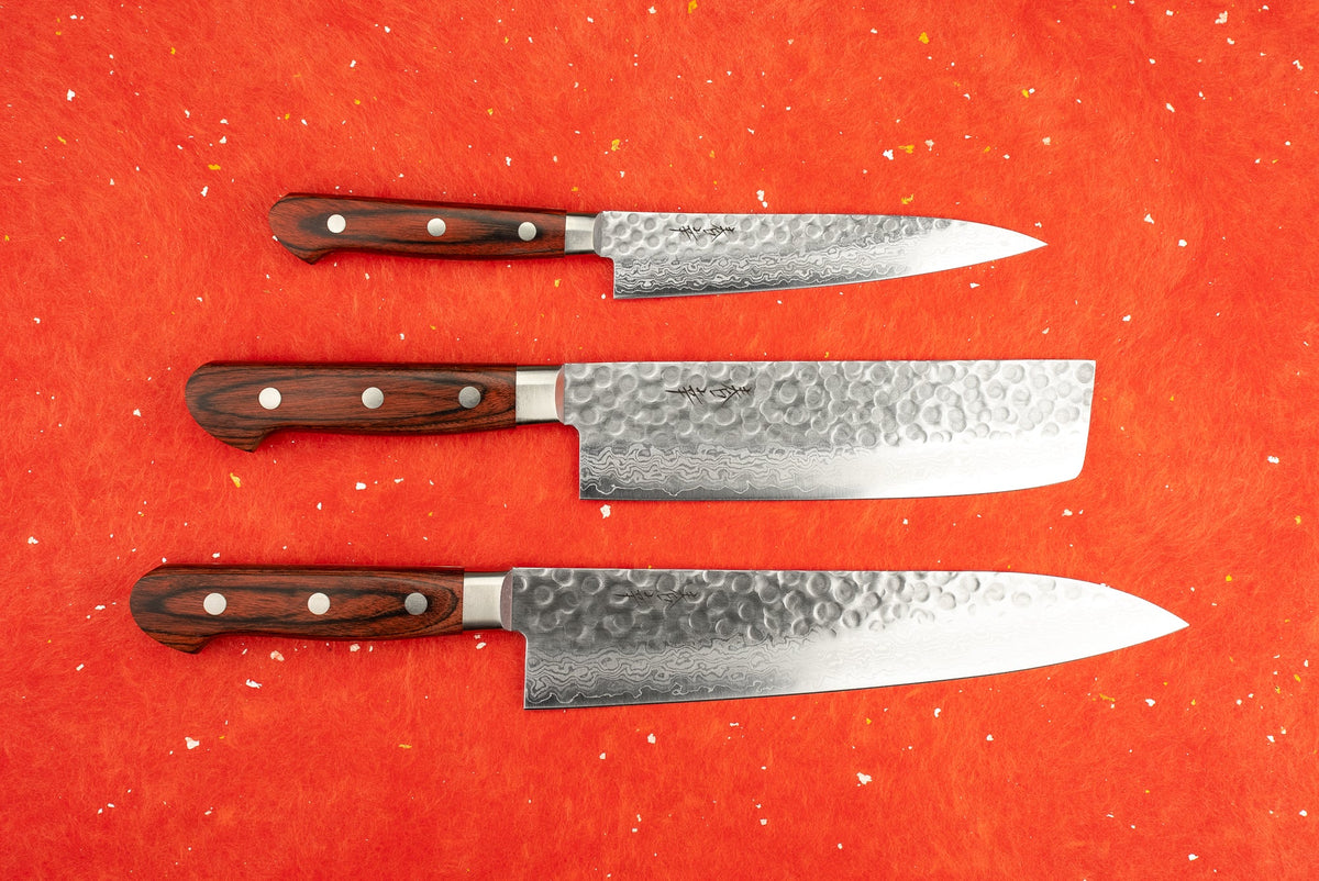 Haruyuki Goma 3 Piece Knife Set with Nakiri