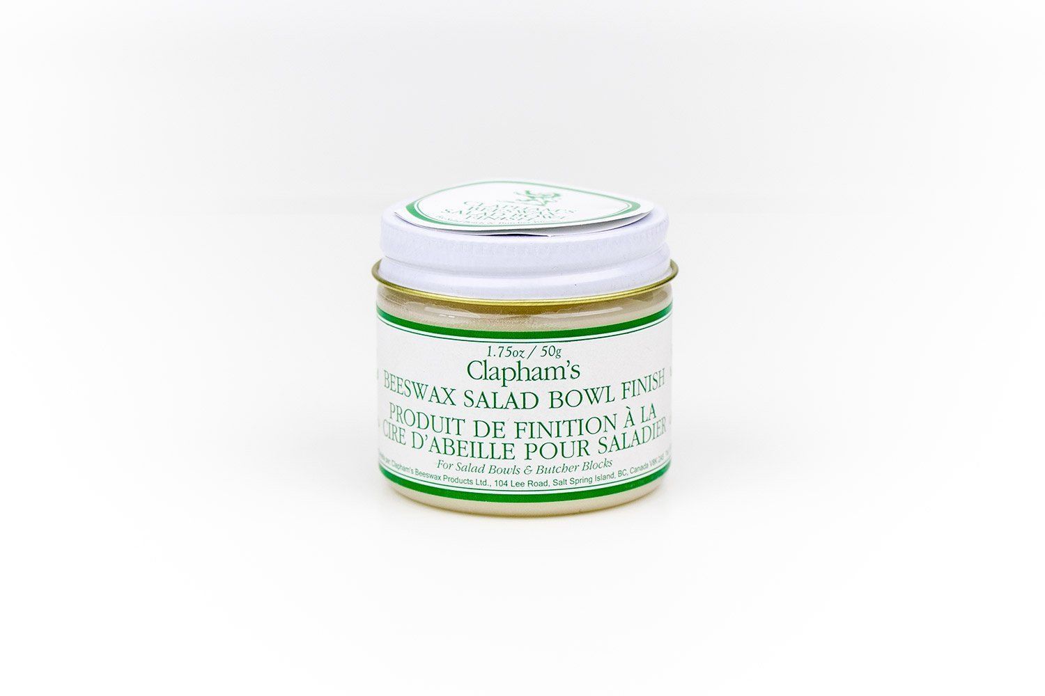 Clapham's Beeswax Cutting Board Wax & Salad Bowl Finish