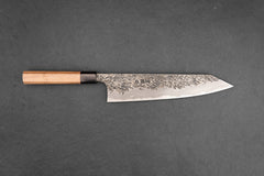 Kisuke Manaka Shirogami 2 Honwarikomi Kurouchi Tsuchime Kiritsuke Gyuto 240mm